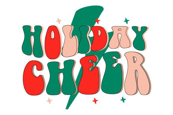 Download Holiday Cheer Retro Wavy Text SVG - Retro wavy text svg Collection