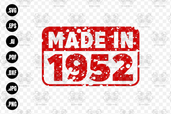 Download Made in 1952 Rubber Texture Stamp&nbsp;&nbsp; - 1952 Collection