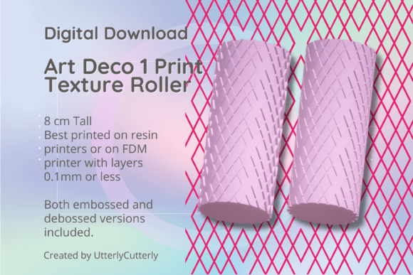 Download Art Deco 1 Texture Roller, Digital File- - Premium Resources
