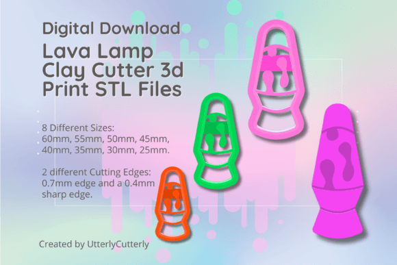 Download Lava Lamp Clay Cutter - STL Digital File - Premium Resources